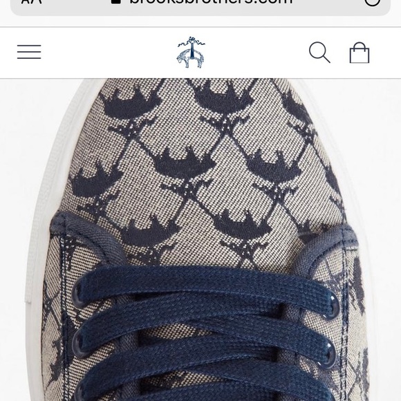 Brooks Brothers Logo Sneakers NWT - Picture 4 of 9